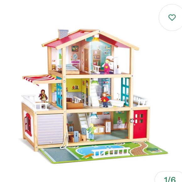 Hape Other - • Hape Toys • Kids Mansion Family Doll House with Family Set